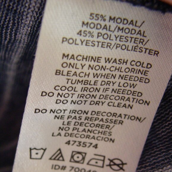 ANN TAYLOR LOFT Blue & White STRIPE 3/4 Sleeve V-Neck Knit Top Sz XL - Picture 6 of 6